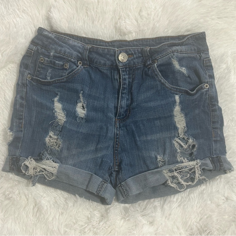 Almost Famous Distressed Denim Shorts